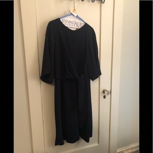 Tahari Navy Dress